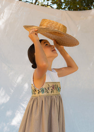 Vestido Fallera tierra