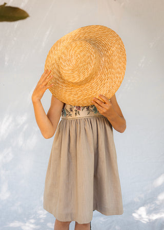 Vestido Fallera tierra