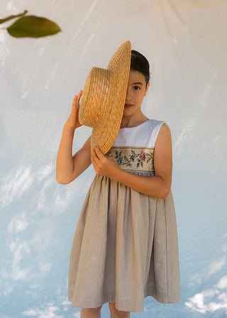 Vestido Fallera tierra