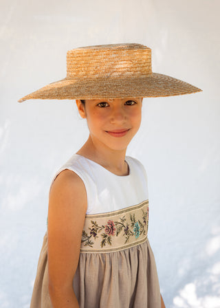 Vestido Fallera tierra