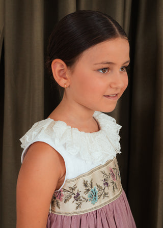 Vestido Fallera malva
