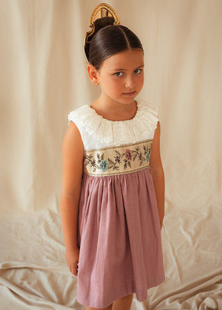 Vestido Fallera malva