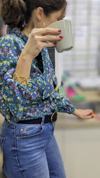 Liberty Blue Bird Blouse