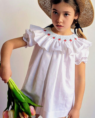 Vestido nido de abeja Tarta de fresa