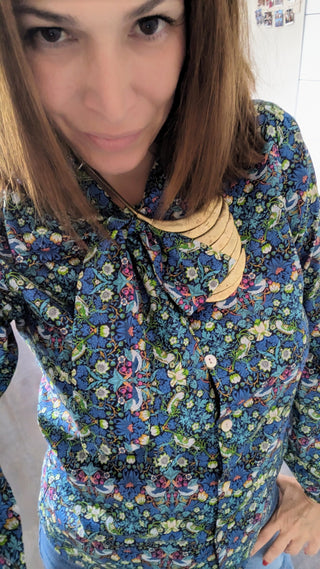 Liberty Blue Bird Blouse