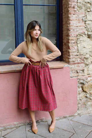 Big Ben Midi Tartan Skirt