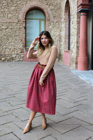 Big Ben Midi Tartan Skirt