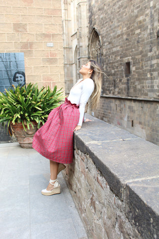 Big Ben Midi Tartan Skirt